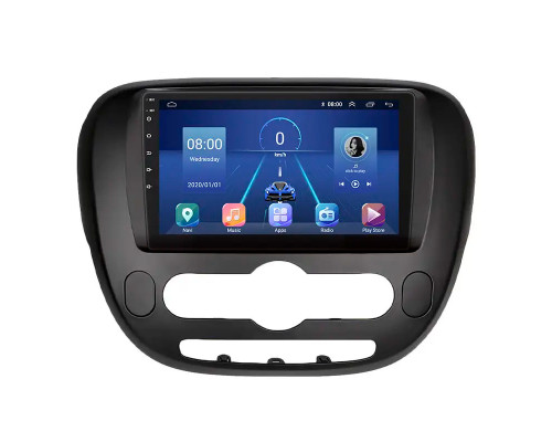 Штатная магнитола Lesko для Kia Soul II 2013-2016 экран 9" 6/128Gb 4G Wi-Fi GPS Top