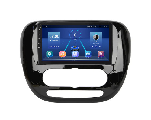 Штатная магнитола Lesko для Kia Soul II Рестайлинг 2016-2019 экран 9" 4/64Gb 4G Wi-Fi GPS Top