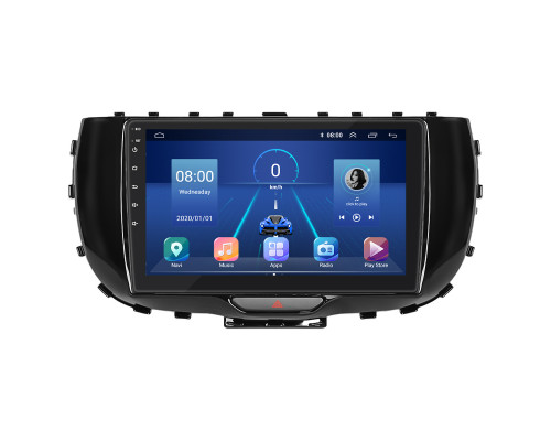 Штатная магнитола Lesko для Kia Soul III 2019-н.в. экран 9" 2/32Gb 4G Wi-Fi GPS Top
