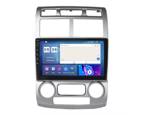 Штатная магнитола Lesko для Kia Sportage II 2004-2008 экран 9" 4/64Gb CarPlay 4G Wi-Fi GPS Prime