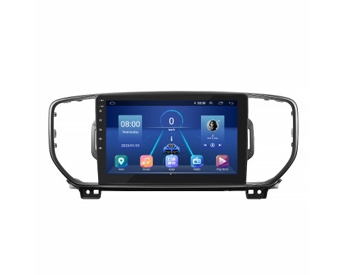 Штатная магнитола Lesko для Kia Sportage IV 2016-2018 экран 9" 2/32Gb 4G Wi-Fi GPS Top
