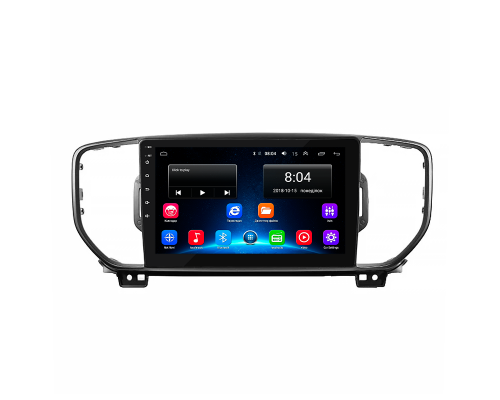 Штатная магнитола Lesko для Kia Sportage IV 2016-2018 экран 9" 2/32Gb Wi-Fi GPS Base