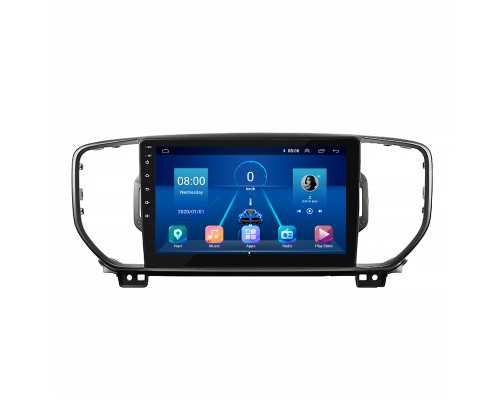 Штатная магнитола Lesko для Kia Sportage IV 2016-2018 экран 9" 6/128Gb 4G Wi-Fi GPS Top