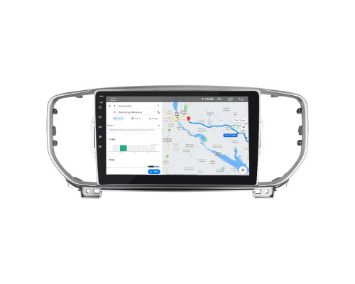 Штатная магнитола Lesko для Kia Sportage IV Рестайлинг 2018-н.в. экран 9" 4/64Gb 4G Wi-Fi GPS Top