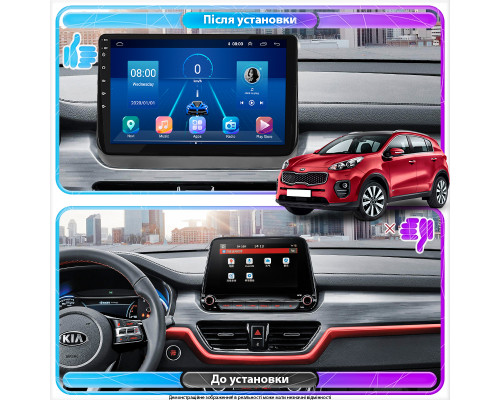 Штатная магнитола Lesko для Kia Sportage NP 2018-н.в. экран 10" 4/64Gb 4G Wi-Fi GPS Top