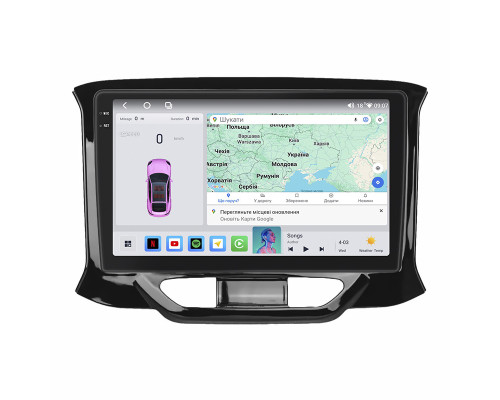 Штатная магнитола Lesko для LADA (ВАЗ) XRAY I 2015-н.в. экран 9" 4/64 QLED CarPlay 4G Wi-Fi GPS 360 Prime