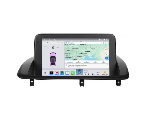 Штатная магнитола Lesko для Lexus CT I Рестайлинг 2014-2018 экран 9" 4/64 QLED CarPlay 4G Wi-Fi GPS 360 Prime