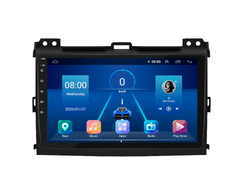 Штатная магнитола Lesko для Lexus GX I 2002-2009 экран 9" 2/32Gb 4G Wi-Fi GPS Top