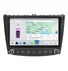 Штатная магнитола Lesko для Lexus IS II 2005-2008 экран 10" 4/64 QLED CarPlay 4G Wi-Fi GPS 360 Prime