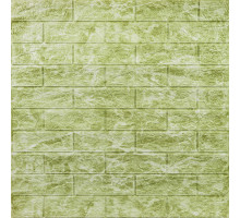 Декоративная 3D панель самоклейка 700х770х5мм Глубокий зелёный (кирпич) (069) SW-00000171