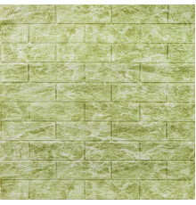 Декоративная 3D панель самоклейка 700х770х5мм Глубокий зелёный (кирпич) (069) SW-00000171