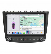 Штатная магнитола Lesko для Lexus IS II Рестайлинг 2008-2010 экран 10" 4/64 QLED CarPlay 4G Wi-Fi GPS 360 Prime