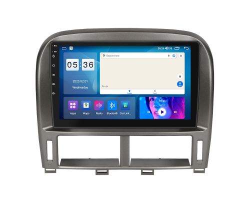 Штатная магнитола Lesko для Lexus LS III ver 2 2000-2003 экран 9" 4/64Gb CarPlay 4G Wi-Fi GPS Prime