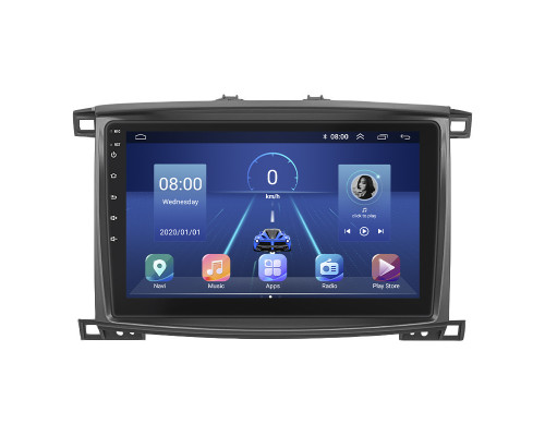 Штатная магнитола Lesko для Lexus LX II Рестайлинг 2002-2007 экран 10" 2/32Gb 4G Wi-Fi GPS Top