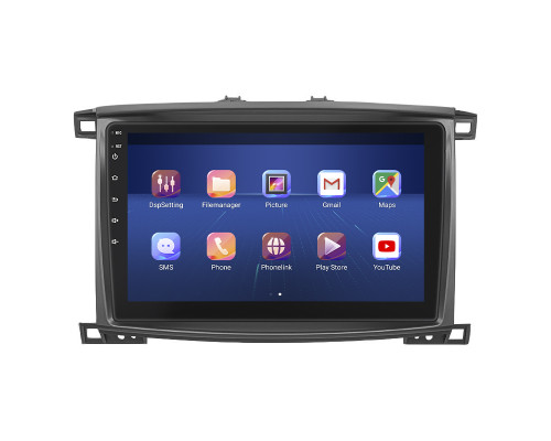Штатная магнитола Lesko для Lexus LX II Рестайлинг 2002-2007 экран 10" 2/32Gb 4G Wi-Fi GPS Top
