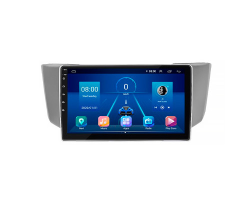 Штатная магнитола Lesko для Lexus RX II 2003-2006 экран 9" 4/64Gb 4G Wi-Fi GPS Top