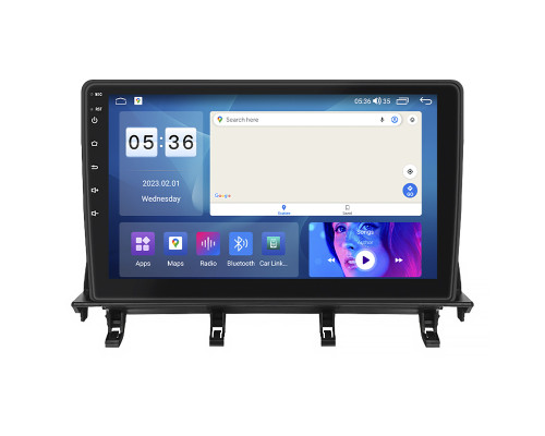 Штатная магнитола Lesko для Mazda 2 I (DY) 2003-2005 экран 10" 4/64Gb CarPlay 4G Wi-Fi GPS Prime