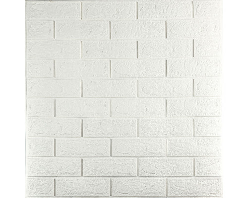 3D панель самоклеющаяся 700х770х3мм кирпич Белый (001-3) SW-00000174