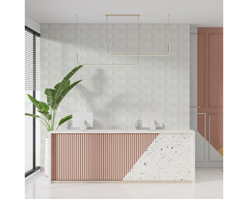 3D панель самоклеющаяся 700х770х3мм кирпич Белый (001-3) SW-00000174