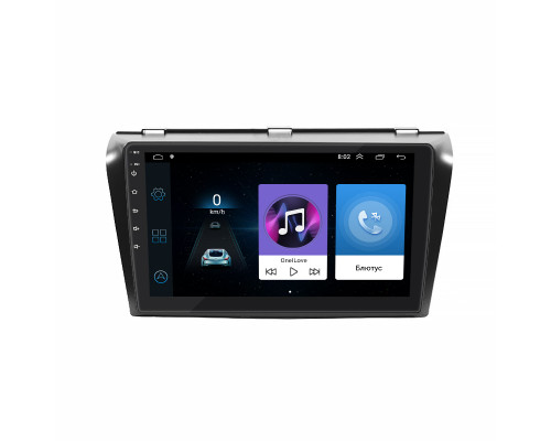 Штатная магнитола Lesko для Mazda 3 I (BK) Рестайлинг 2006-2009 экран 9" 1/16Gb Wi-Fi GPS Base
