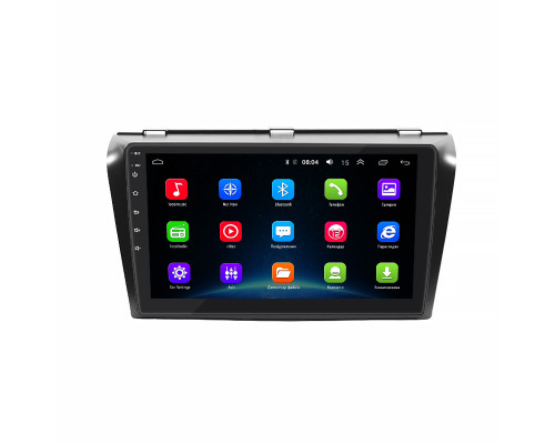 Штатная магнитола Lesko для Mazda 3 I (BK) Рестайлинг 2006-2009 экран 9" 2/32Gb Wi-Fi GPS Base
