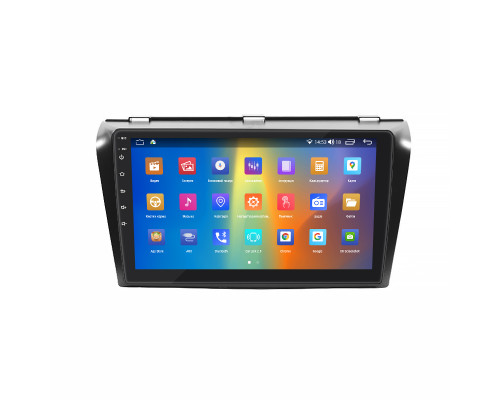 Штатная магнитола Lesko для Mazda 3 I (BK) Рестайлинг 2006-2009 экран 9" 2/32Gb CarPlay 4G Wi-Fi GPS Prime