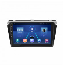 Штатная магнитола Lesko для Mazda 3 I (BK) Рестайлинг 2006-2009 экран 9" 2/32Gb 4G Wi-Fi GPS Top