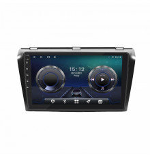 Штатная магнитола Lesko для Mazda 3 I (BK) Рестайлинг 2006-2009 экран 9" 4/64Gb 4G Wi-Fi GPS Top