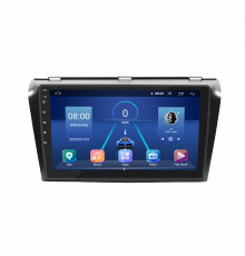 Штатная магнитола Lesko для Mazda 3 I (BK) Рестайлинг 2006-2009 экран 9" 6/128Gb 4G Wi-Fi GPS Top