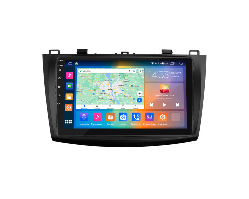Штатная магнитола Lesko для Mazda 3 II (BL) Рестайлинг 2011-2013 экран 9" 4/64Gb CarPlay 4G Wi-Fi GPS Prime