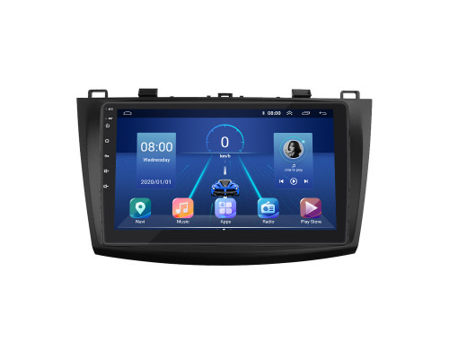 Штатная магнитола Lesko для Mazda 3 II (BL) Рестайлинг 2011-2013 экран 9" 2/32Gb 4G Wi-Fi GPS Top