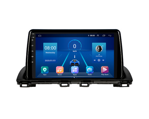 Штатная магнитола Lesko для Mazda 3 III (BM) 2013-2017 экран 9" 4/64Gb 4G Wi-Fi GPS Top