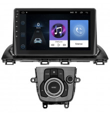 Штатная магнитола Lesko для Mazda 3 III (BM) Рестайлинг 2016-2019 экран 9" 1/16Gb Wi-Fi GPS Base
