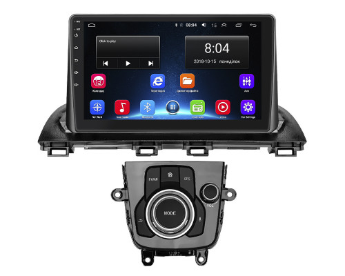Штатная магнитола Lesko для Mazda 3 III (BM) Рестайлинг 2016-2019 экран 9" 2/32Gb Wi-Fi GPS Base
