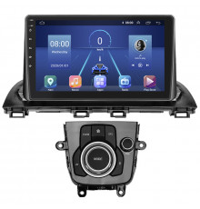 Штатная магнитола Lesko для Mazda 3 III (BM) Рестайлинг 2016-2019 экран 9" 2/32Gb 4G Wi-Fi GPS Top