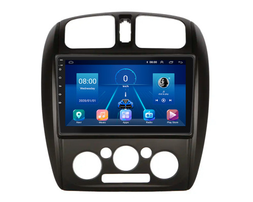 Штатная магнитола Lesko для Mazda 323 VI (BJ) Рестайлинг 2000-2003 экран 9" 2/32Gb 4G Wi-Fi GPS Top