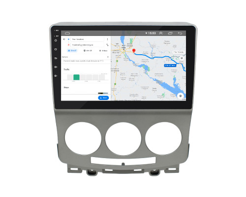 Штатная магнитола Lesko для Mazda 5 I (CR) Рестайлинг 2007-2010 экран 9" 1/16Gb Wi-Fi GPS Base