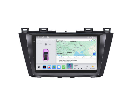 Штатная магнитола Lesko для Mazda 5 II (CW) 2010-2015 экран 9" 4/64 QLED CarPlay 4G Wi-Fi GPS 360 Prime