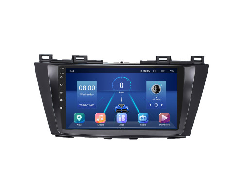 Штатная магнитола Lesko для Mazda 5 II (CW) 2010-2015 экран 9" 4/64Gb 4G Wi-Fi GPS Top