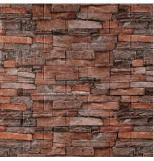 Самоклеящаяся декоративная 3D панель 700x770x5мм Красный кирпич песчаник (058) SW-00000177