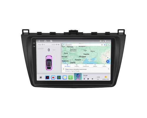 Штатная магнитола Lesko для Mazda 6 II (GH) 2007-2009 экран 9" 4/64 QLED CarPlay 4G Wi-Fi GPS 360 Prime