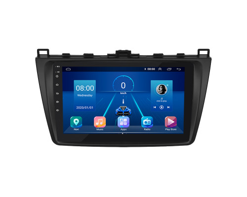 Штатная магнитола Lesko для Mazda 6 II (GH) 2007-2009 экран 9" 2/32Gb 4G Wi-Fi GPS Top