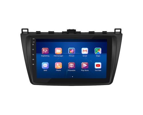 Штатная магнитола Lesko для Mazda 6 II (GH) 2007-2009 экран 9" 2/32Gb 4G Wi-Fi GPS Top