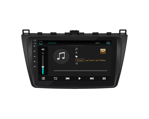 Штатная магнитола Lesko для Mazda 6 II (GH) 2007-2009 экран 9" 2/32Gb 4G Wi-Fi GPS Top