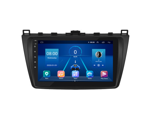 Штатная магнитола Lesko для Mazda 6 II (GH) 2007-2009 экран 9" 6/128Gb 4G Wi-Fi GPS Top