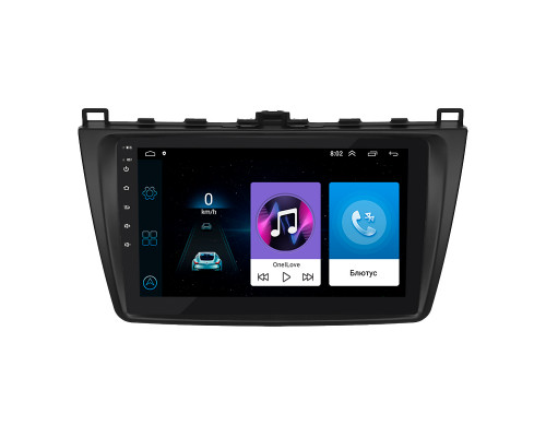 Штатная магнитола Lesko для Mazda 6 II (GH) Рестайлинг 2009-2013 экран 9" 1/16Gb Wi-Fi GPS Base