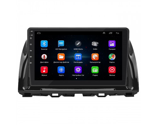 Штатная магнитола Lesko для Mazda CX-5 I Рестайлинг 2015-2017 экран 10" 1/16Gb Wi-Fi GPS Base