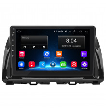 Штатная магнитола Lesko для Mazda CX-5 I Рестайлинг 2015-2017 экран 10" 2/32Gb Wi-Fi GPS Base