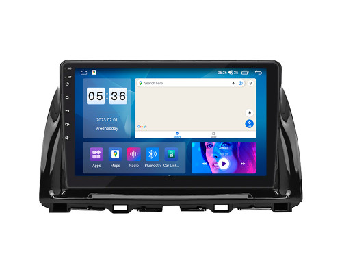 Штатная магнитола Lesko для Mazda CX-5 I Рестайлинг 2015-2017 экран 10" 4/64Gb CarPlay 4G Wi-Fi GPS Prime