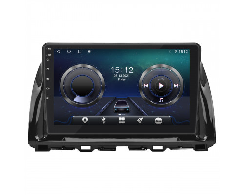 Штатная магнитола Lesko для Mazda CX-5 I Рестайлинг 2015-2017 экран 10" 4/32Gb 4G Wi-Fi GPS Top